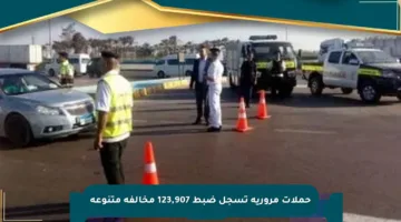 حملات مرورية تسجل ضبط 123,907 مخالفة متنوعة